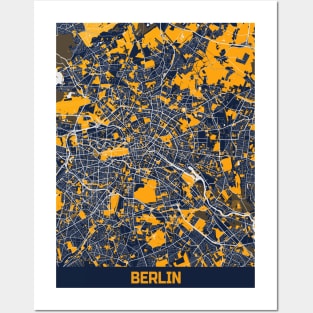 Berlin - Germary Bluefresh City Map Posters and Art